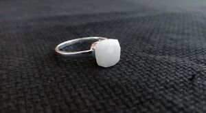 White Agate Ring 925 Sterling Silver Pomellato Statement Rings All Ring Sizes