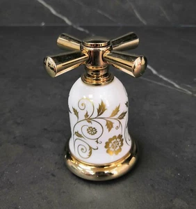 Ex Display Samuel Heath Royal Crown Derby Tap Cross Head Gold/White RRP £497   - Picture 1 of 3