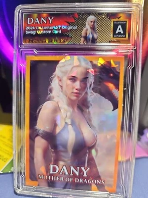 Daenery's Targaryen DANY Mother Of Dragons Cracked Ice Thrones! Custom Card - Image 1 of 2