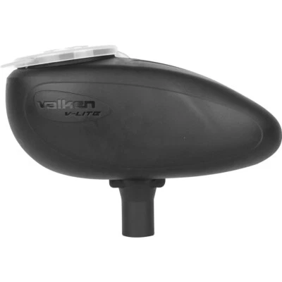 Tolva cargadora Valken Paintball V-Lite 200ª redonda alimentada por gravedad .68cal negra Foto 1 de 3