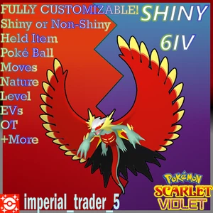 Pokémon Scarlatto e Viola ✨LUCIDO✨ Luna Ruggente con Miglior 6IV + Personalizzabile - Foto 1 di 1