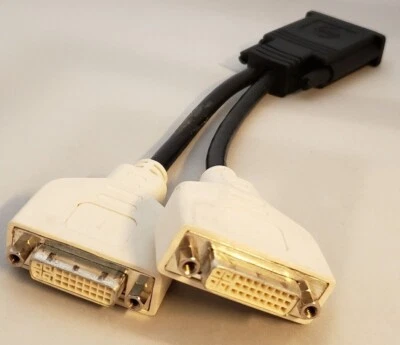 Dell Molex DMS-59 Dual DVI Video Y-Splitter Cable - H9361 - Image 1 of 3