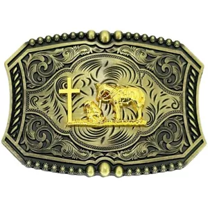 Belt Buckle Praying Cowboy Western - Picture 1 of 2