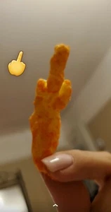 CHEETO SHAPED MIDDLE FINGER NEW - Picture 1 of 1