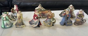 9 Thomas Kinkade Old World Santa Ornaments w/ hanger string & Tag (009)~read - Picture 1 of 7