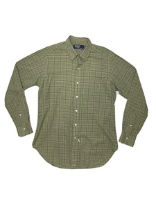 Polo by Ralph Lauren Mens tartan Shirt Size M 15.5” Button Front 100% Cotton - Bild 1 von 9