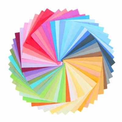 50x Patchwork Squares Fabric Charm Packs Quilting Machine Cut Crafts DIY 15x15cm - Image 1 of 4