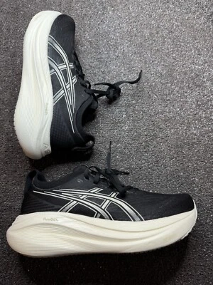 ASICS GEL-NIMBUS 27 Women’s Size 5.5  1012B752 Black Lake Grey Running Shoes - Image 1 of 4