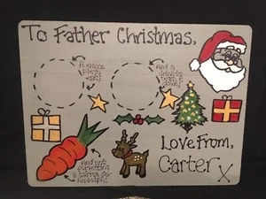 Christmas Eve Santa / Father Christmas Treat Board - Personalised - Picture 1 of 2