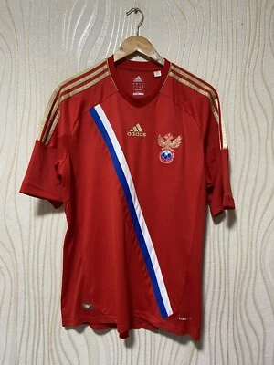 RUSSIA 2012 2013 HOME FOOTBALL SHIRT SOCCER JERSEY ADIDAS X12073 sz L MEN - Image 1 of 4