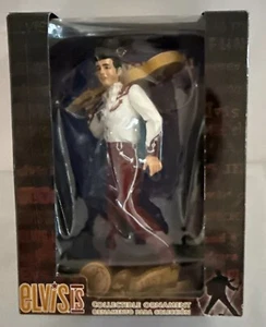 Guitarra Trevco ELVIS PRESLEY Tree Ornament 50 Aniversario Loving You Sosteniendo - Imagen 1 de 3