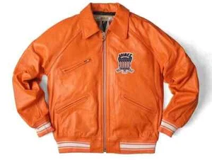 NUEVA Chaqueta de Cuero Avirex Para Hombres EE. UU. Parche Bombardero Estilo Universitario Chaqueta De Colección - Imagen 1 de 5