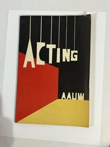 Acting AAUW Handbook 1961 American Association of University Women Drama Theater - Foto 1 di 7