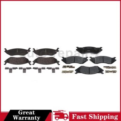 Juego de pastillas de freno de disco delanteras traseras para Dodge Ram 1500 Raybestos 2002~2004 Foto 1 de 4