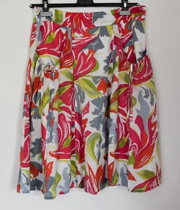 Bellissima gonna estiva CAPRI in cotone con stampa floreale. 2 tasche anteriori. Tg 12 - Foto 1 di 5
