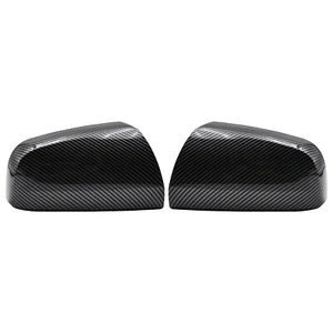 Pair Carbon Fiber Door Wing Side Mirror Cover Cap For Vauxhall Zafira MK2 09-14 - Picture 1 of 9