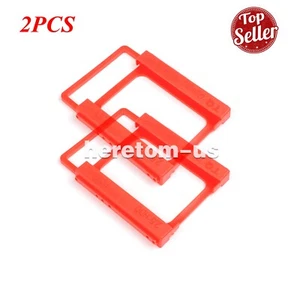 2PCS 2.5" to 3.5" SSD to HDD Mounting Kit Adapter Bracket Hard Drive Holder Dock - Afbeelding 1 van 6
