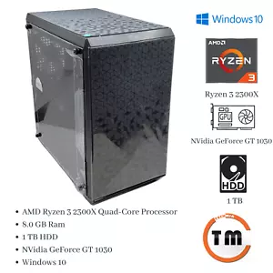 TM Cooler Master Tower Computer Ryzen 3 3.5GHz 8GB 1TB GT 1030 - GT 1030 Win 10™ - Picture 1 of 9