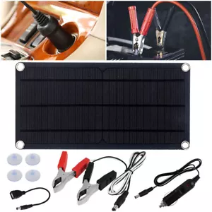 50W Solarpanel Kit Solarmodul USB-Ladegerät Solarzelle Solar Auto Ladegerät 12V - Bild 1 von 15