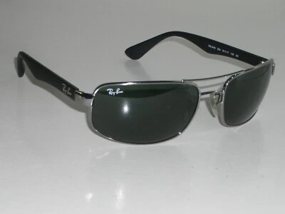 RAY BAN RB3445 004 61 [] 17 130 G15 GUNMETAL/ЧЕРНЫЙ ГЛАДКИЙ ОБОРАЧИВАЕТ СОЛНЦЕЗАЩИТНЫЕ ОЧКИ w/чехол - Изображение 1 из 4