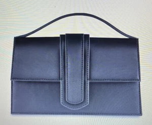 KAYLA + AVA Miranda Black Bag VEGAN Crossbody New 9.25 x 3.5 x 5.5" Perfect Size - Picture 1 of 9