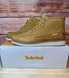 Timberland Newmarket Mid Lace Chukka Boot Wheat Nubuck Size US Men's 9.5 W - Picture 1 of 7