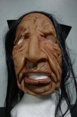 Long Haired Old Man - Zagone Studios "Roadie" Supersoft Movable Mouth Mask - Image 1 of 4
