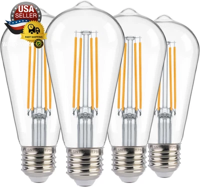 FLSNT Sensor Exterior Anochecer a Amanecer ST19 Bombilla LED, 8W (100W Ecum.), 1400Lm,Vi Foto 1 de 4