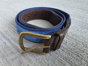 Pelican Coast Clothing Company Herren Gürtel - 42” - Leder & Canvas - Messingschnalle - Bild 1 von 8