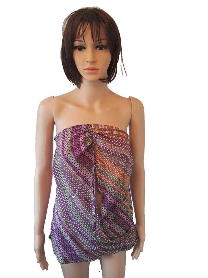 Top La Redoute Verano Multi Cuello Halter Sin Tirantes Talla UK 14 Totalmente Nuevo Foto 1 de 1