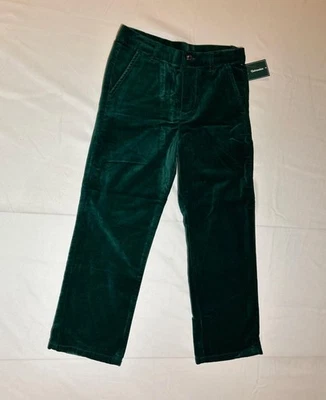 Pantalones de vestir de terciopelo verde bosque noble Gymboree para niños vacaciones de Navidad nuevos con etiquetas Foto 1 de 2