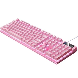 Gaming Keyboard USB Wired Quick Response 104 Keys for PC Computer - Picture 1 of 23