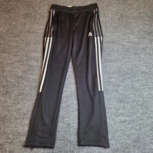 Pantalones deportivos Adidas AEROREADY negros 3 rayas dobladillo con cremallera - Imagen 1 de 6