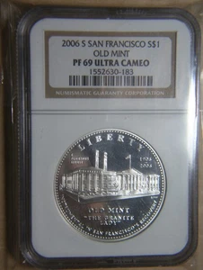 2006-S Old San Francisco Mint Silver Dollar NGC PF-69 Ultra Cameo - Picture 1 of 2