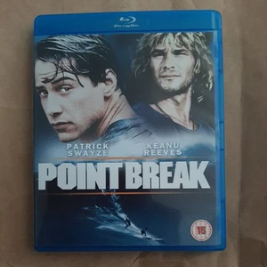 Point Break (Blu-ray, 1991) Keanu Reeves, Patrick Swayze, Cert 15, VGC - Picture 1 of 3