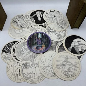 TAROCCHI FIGLIE DELLA LUNA BIANCO E NERO Vintage 1999 Ultra RARI Ffiona Morgan - Foto 1 di 9