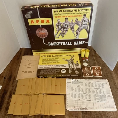 1977-78 Season APBA NBA Pro Basketball Board Game , Cards Complete. Entire Game - Image 1 of 4