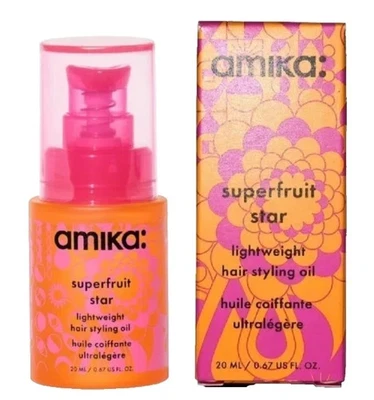 AMIKA SUPERFRUIT STAR 轻质造型油 0.67 盎司/20 毫升旅行装带盒 — 第 1/4 张图片