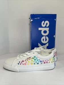 KEDS JUMPKICK White With Multi Colors Girls Size 1 - Picture 1 of 5