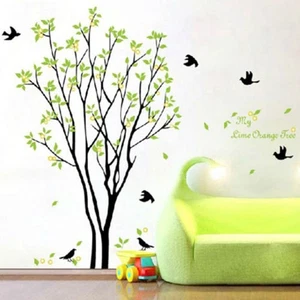 High quality Wall Sticker Tree Vinyl Bird Decal Decor Decorations Green - Picture 1 of 7
