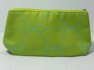 CLINIQUE Makeup Cosmetic, Bag Purse, Pouch, Storage Toiletries Green & Blue - Picture 1 of 14