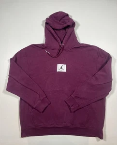Jordan Flight Hoodie Herren 2XL Lila Pullover Sweatshirt Jumpman Logo Baumwolle - Bild 1 von 6