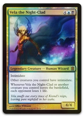 Vela the Night-Clad #18 (Foil) (LP) Commander's Arsenal CM1 Magic MTG - Image 1 of 2