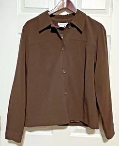 NWT Coldwater Creek Women A Line Essential Jacket Brown RN 98516 Sz. Medium - Picture 1 of 14