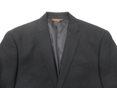 Perry Ellis $175 Mens 38R Sport Coat Blazer Jacket Classic Fit Lined Black Solid - Image 1 of 4