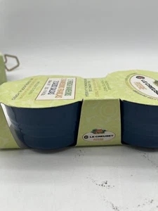 LE CREUSET PÖPFEREI FRANZÖSISCHE RAMEKINS 2ER SET NEU IN BOX blau - Bild 1 von 3
