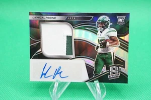 Autographes patch recrue Spectra 2020 SP /99 #233 La'Mical Perine RPA JM9 - Photo 1/2
