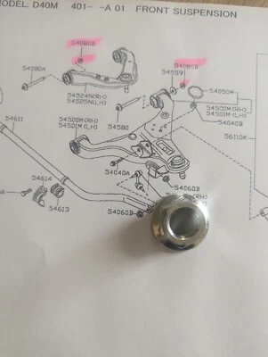 Nissan Navara D40,Front Suspension Camber Adjusting Nut,New Genuine Part. - Image 1 of 3