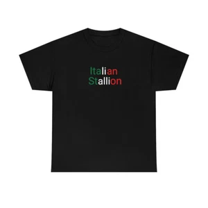Italian Stallion - Unisex Heavy Cotton Tee - Picture 1 of 17