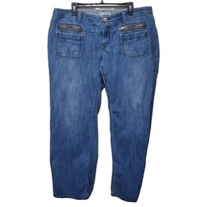 Pantalones de mezclilla vintage Tommy Hilfiger mamá azul con cremallera para mujer talla 18  - Imagen 1 de 6